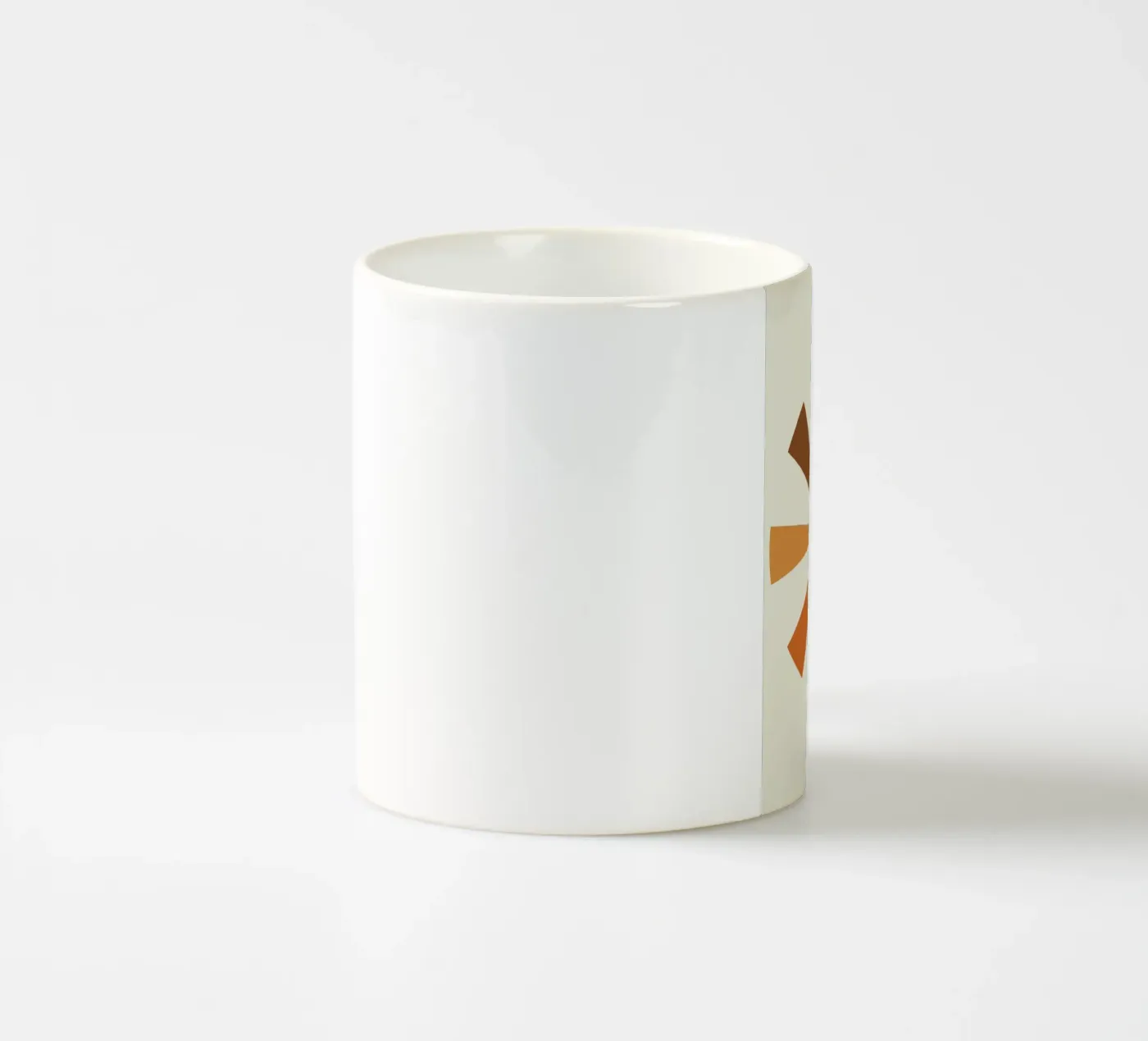 Radiant Triangles ceramic mug by LisaArtes