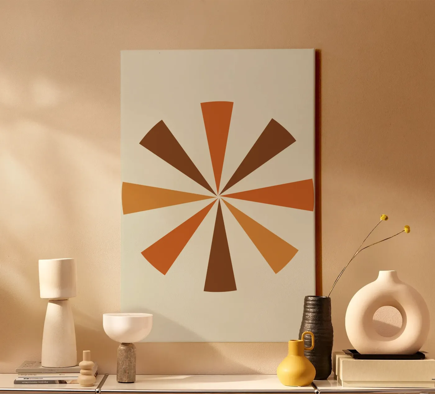 Radiant Triangles canvas van LisaArtes
