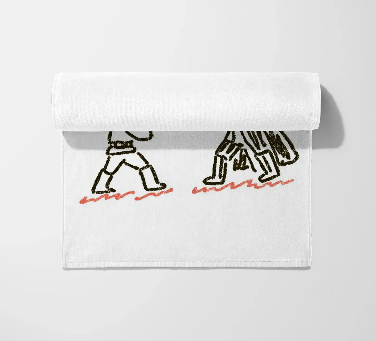 Star Wars inspirierte Kunst: Luke Skywalker vs. Darth Vader Duell Strandtuch von Kaji