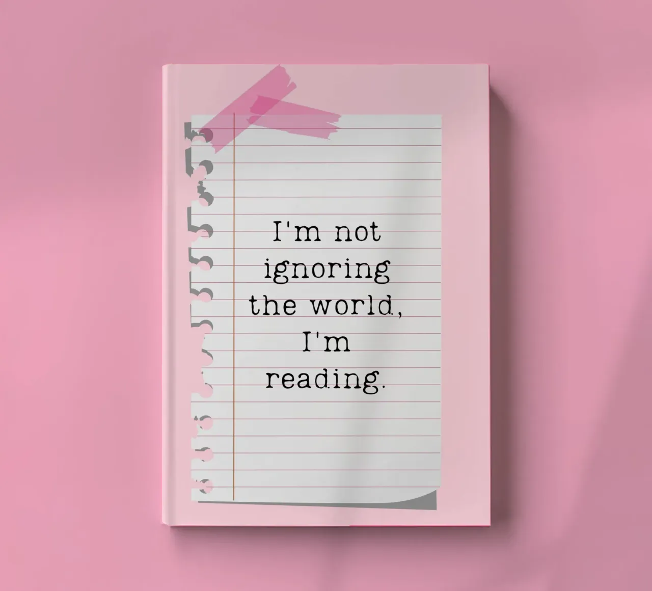 Not Ignoring the World I'm Reading Poster notebook by vintagepod