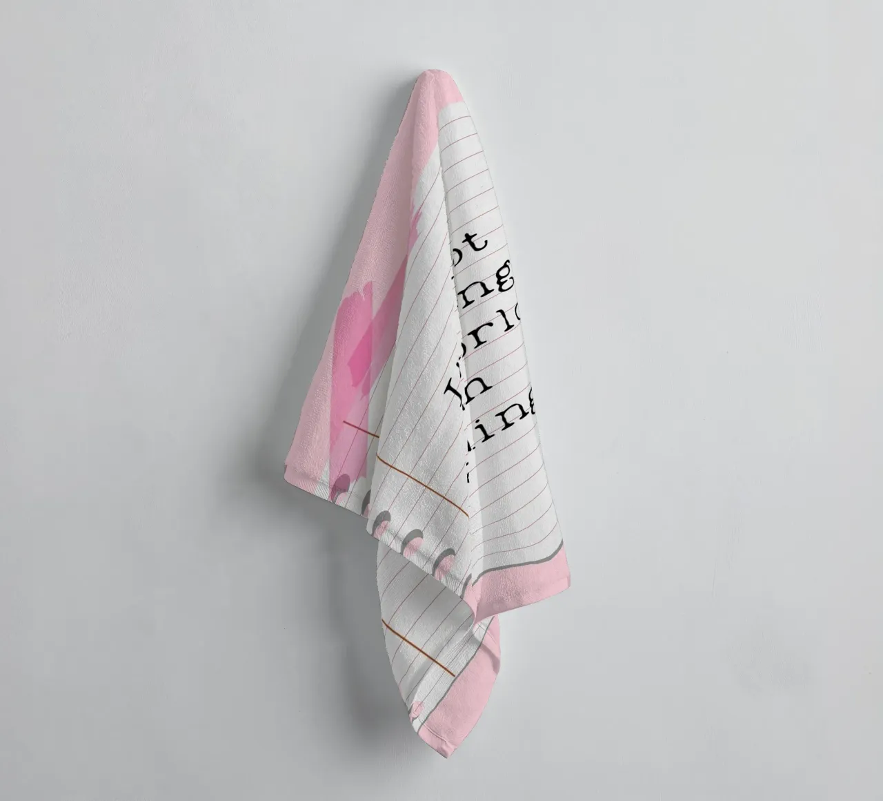 Not Ignoring the World I'm Reading Poster towel by vintagepod
