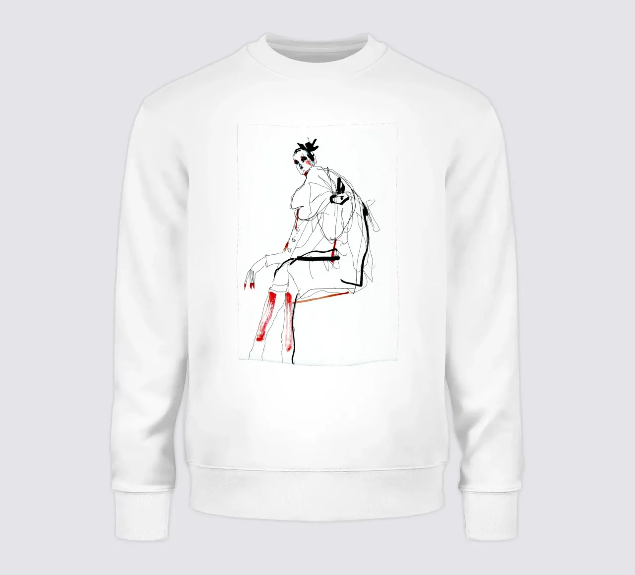 waiting sweatshirt van k i m