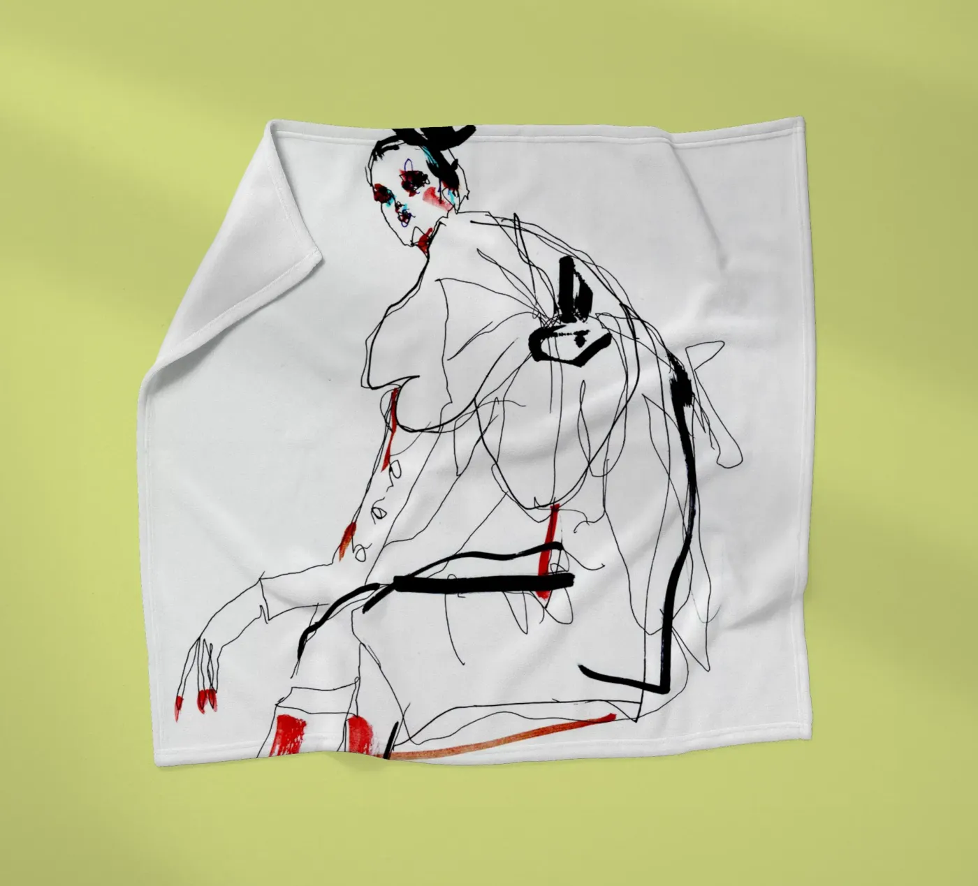 waiting fleecedeken van k i m