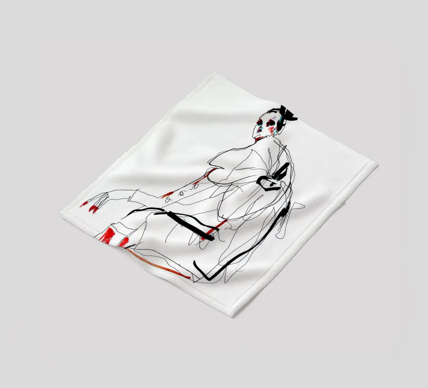 waiting fleecedeken van k i m