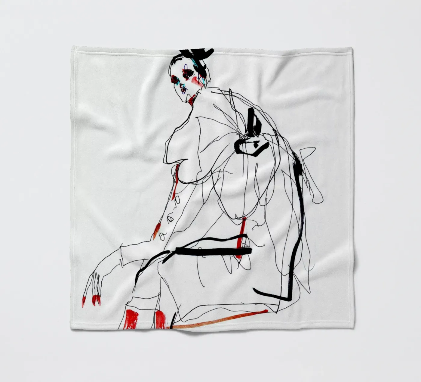 waiting fleecedeken van k i m