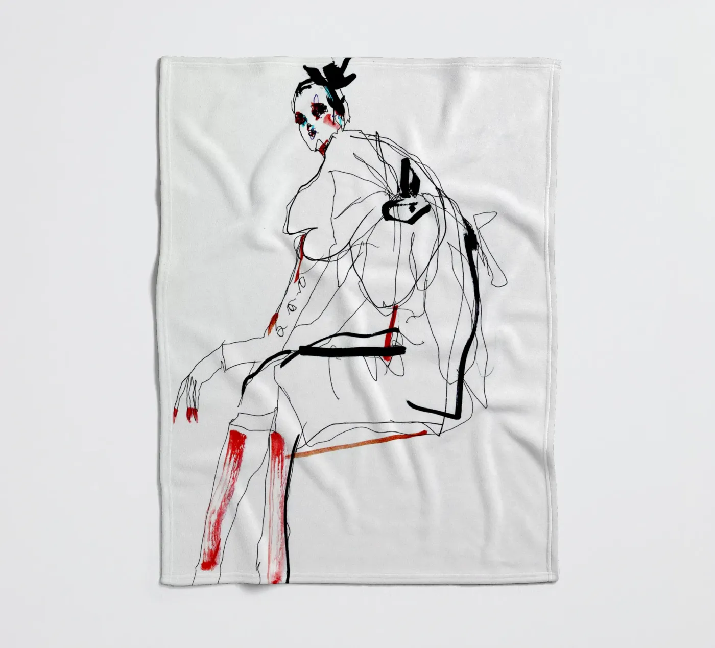 waiting fleecedeken van k i m