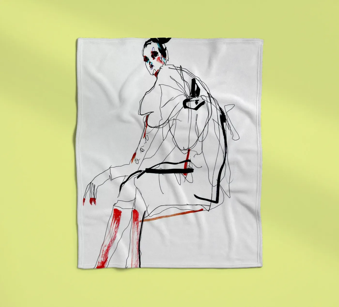 waiting fleecedeken van k i m