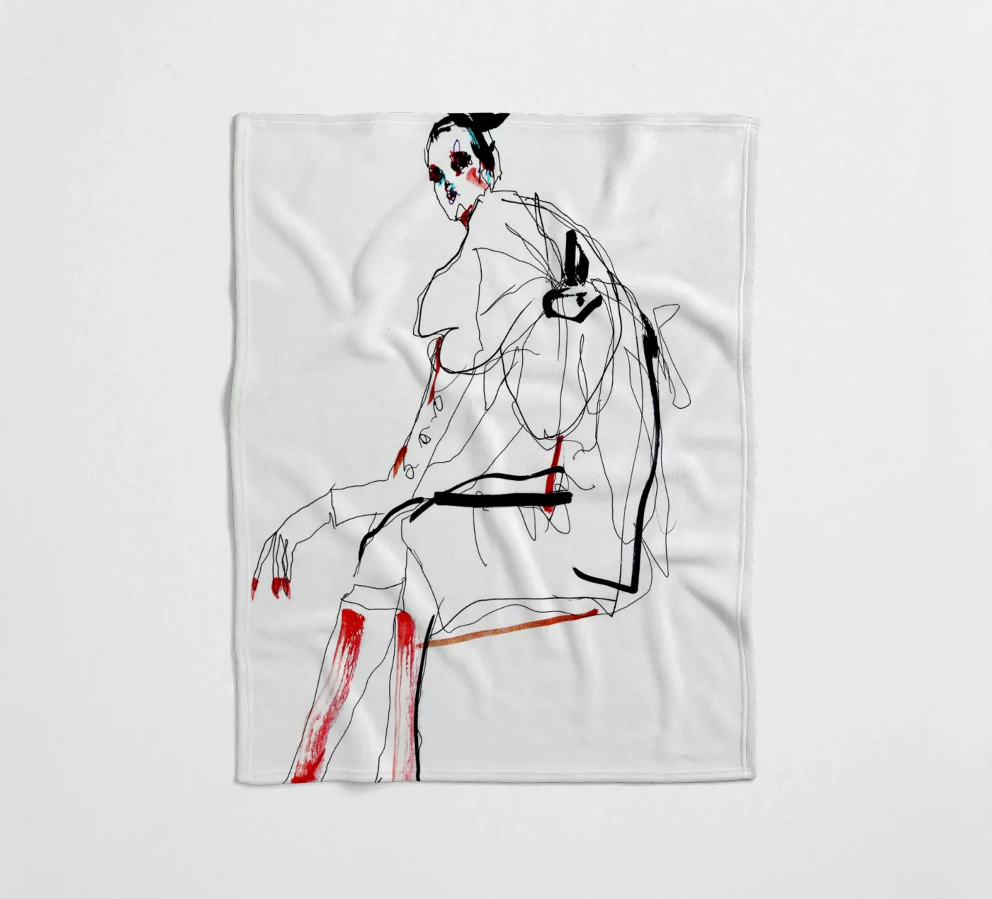 waiting fleecedeken van k i m