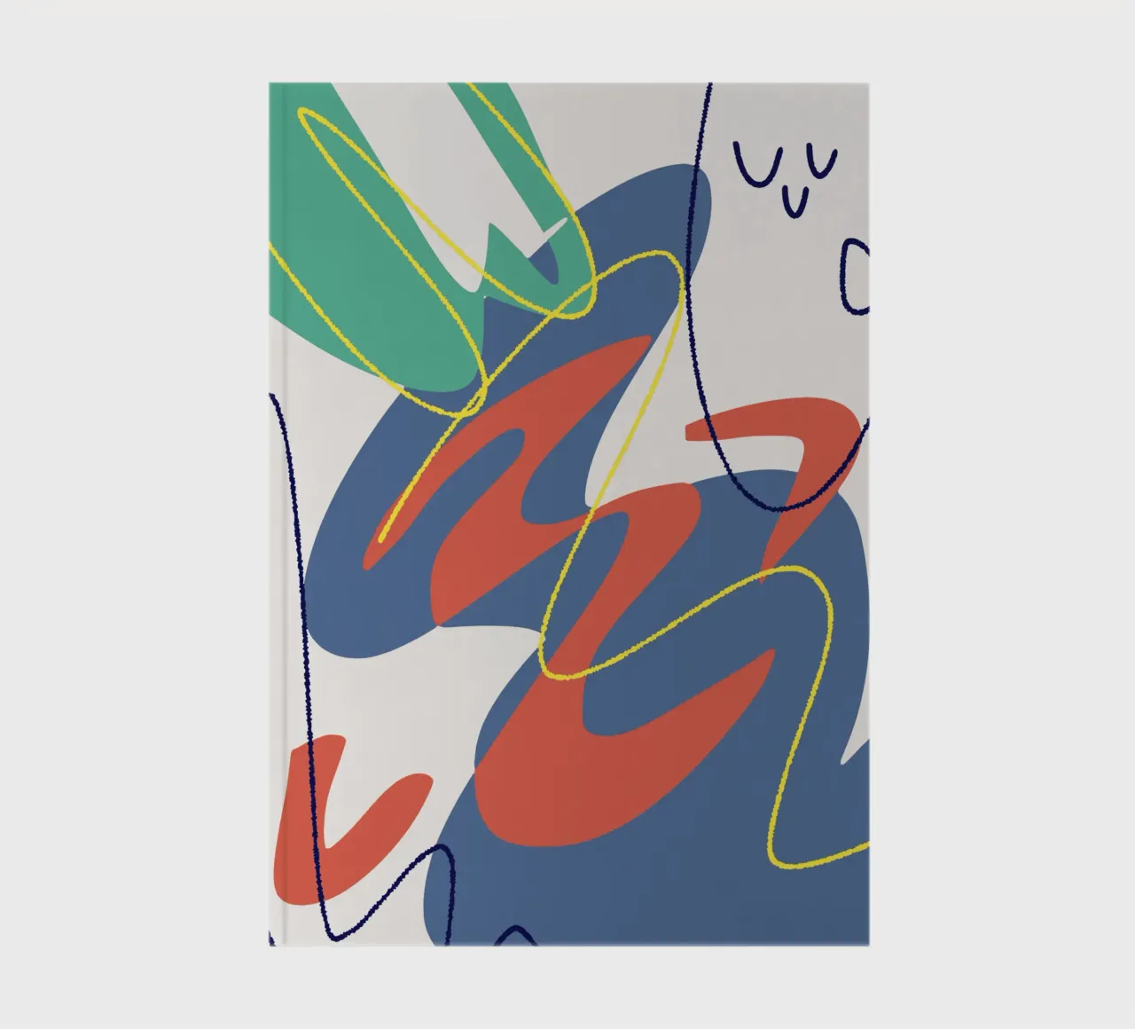Tri color mash up 04 notebook by Little Dean