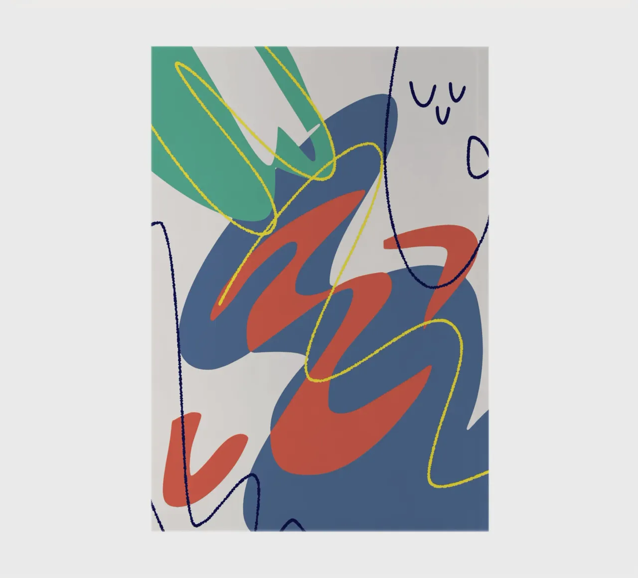 Tri color mash up 04 notebook by Little Dean