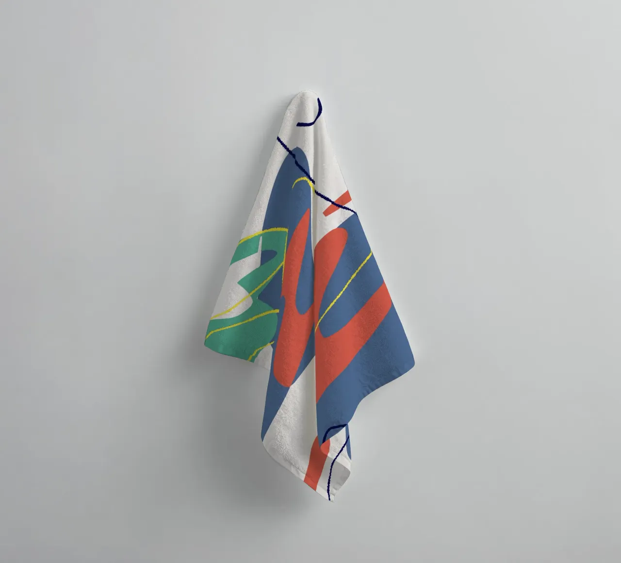 Tri color mash up 04 towel by Little Dean