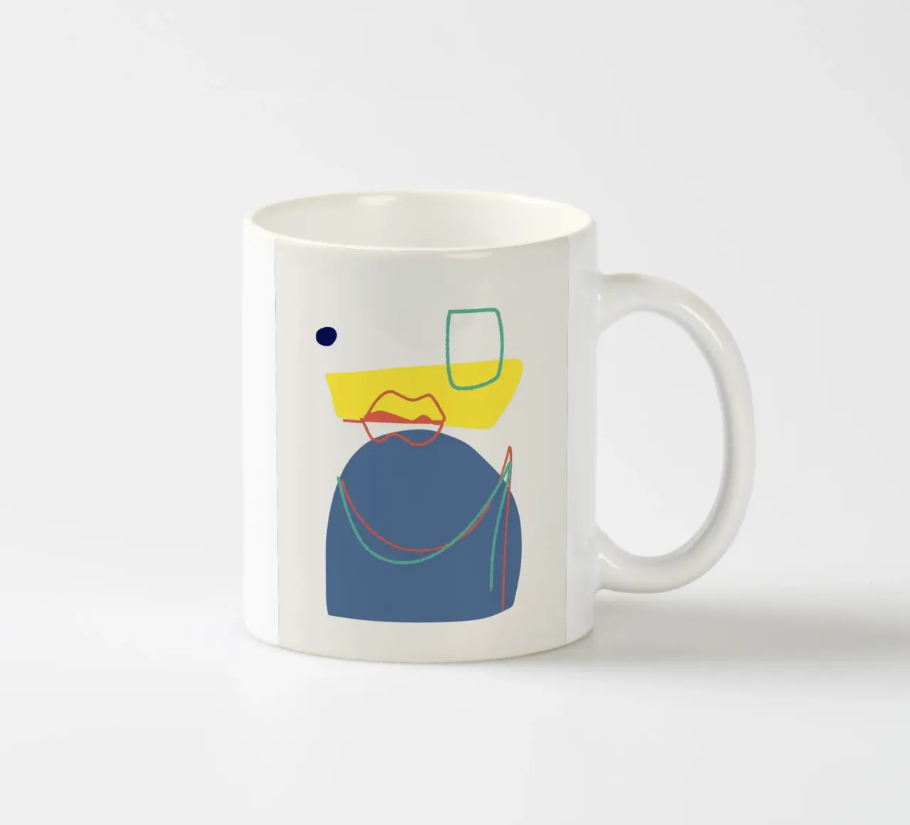 Mash up tricolore 05 tazza in ceramica da Little Dean