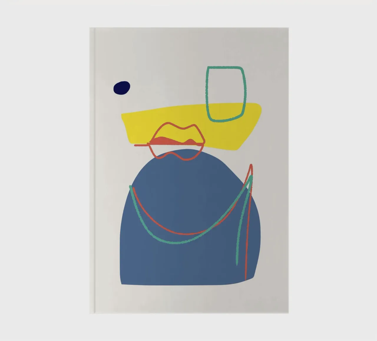 Tri color mash up 05 notebook by Little Dean