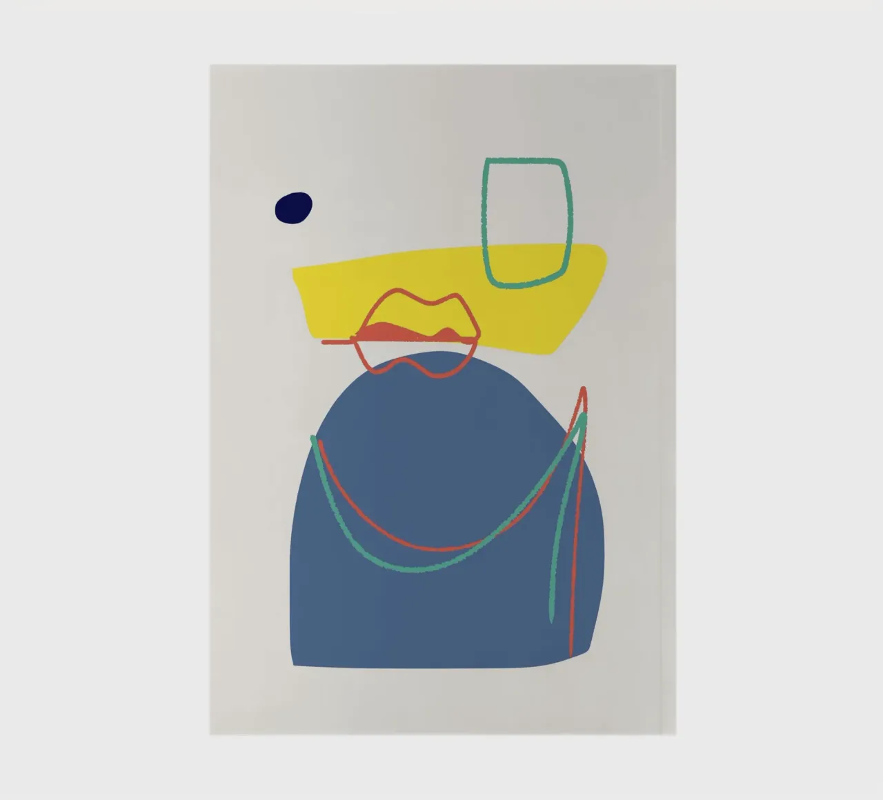 Tri color mash up 05 notebook by Little Dean