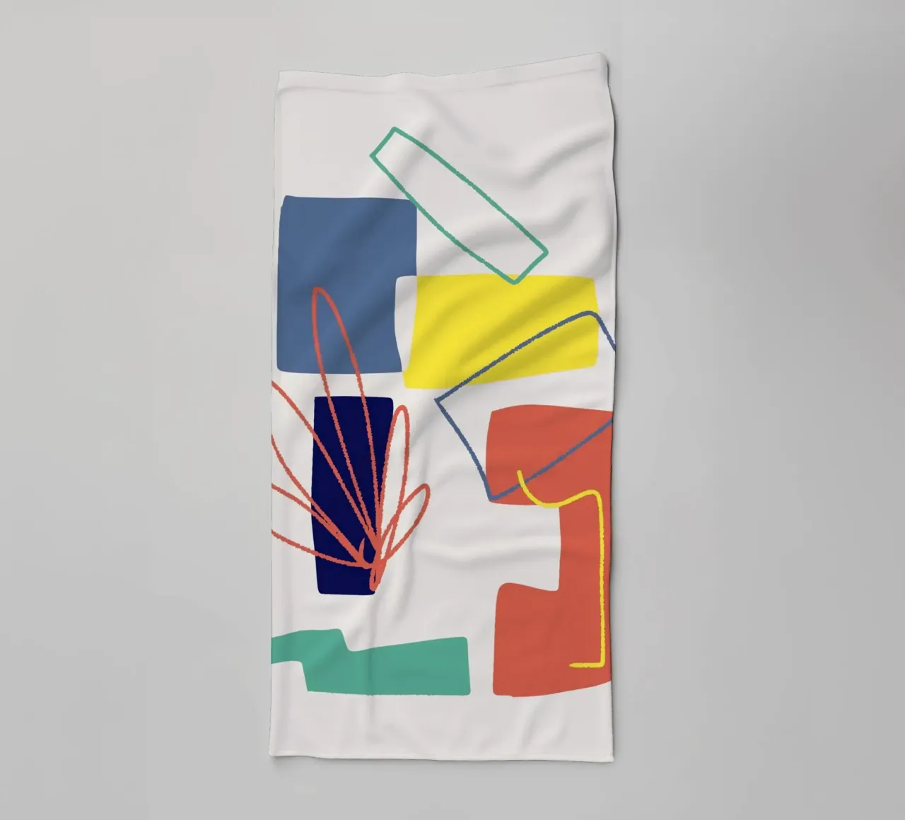 Tri color mash up 06 towel by Little Dean