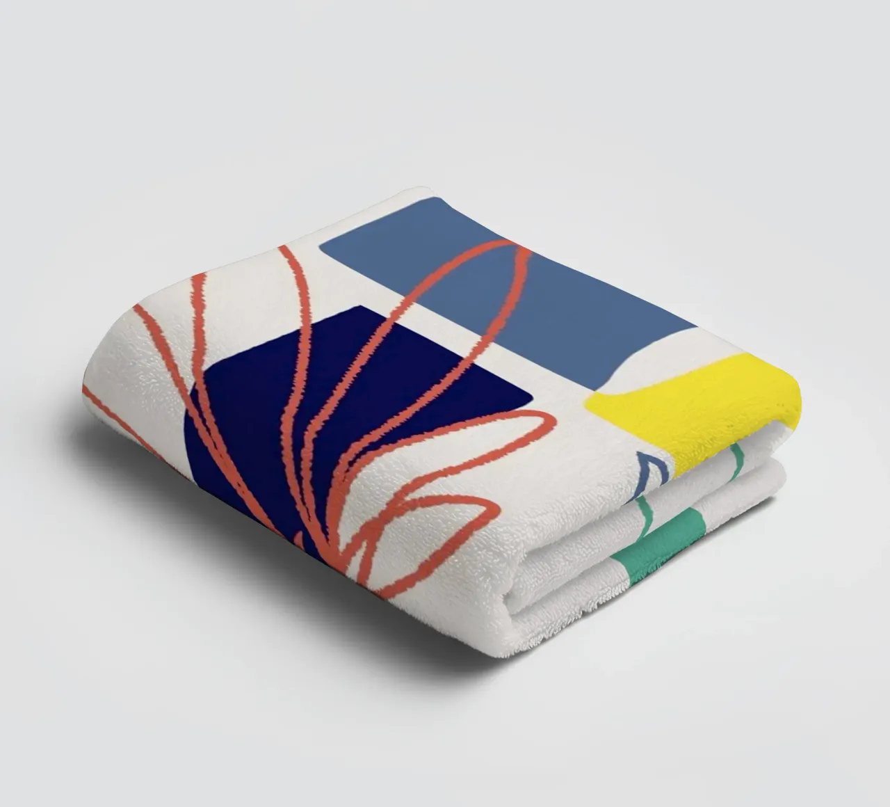 Tri color mash up 06 towel by Little Dean