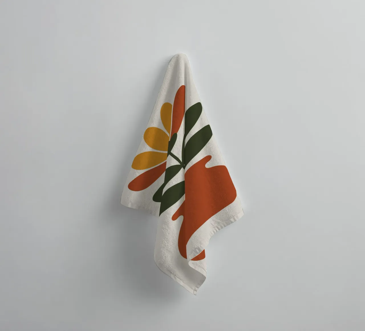 Retro pot with abstract bloom asciugamano da bagno da LisaArtes