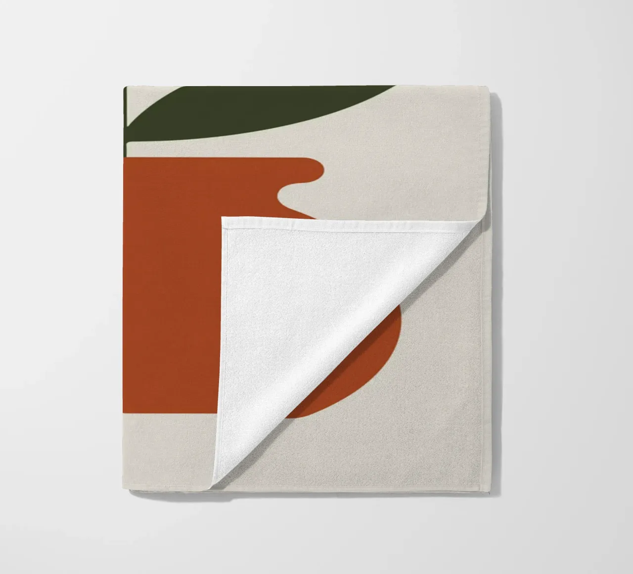 Retro pot with abstract bloom telo mare da LisaArtes