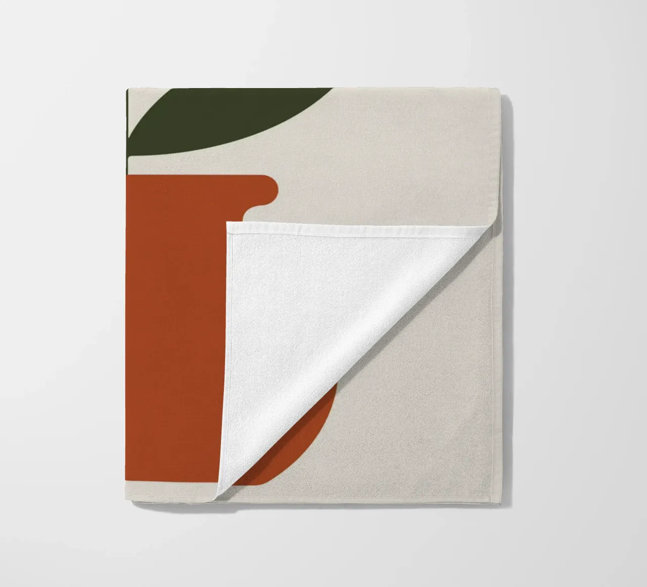 Retro pot with abstract bloom telo mare da LisaArtes