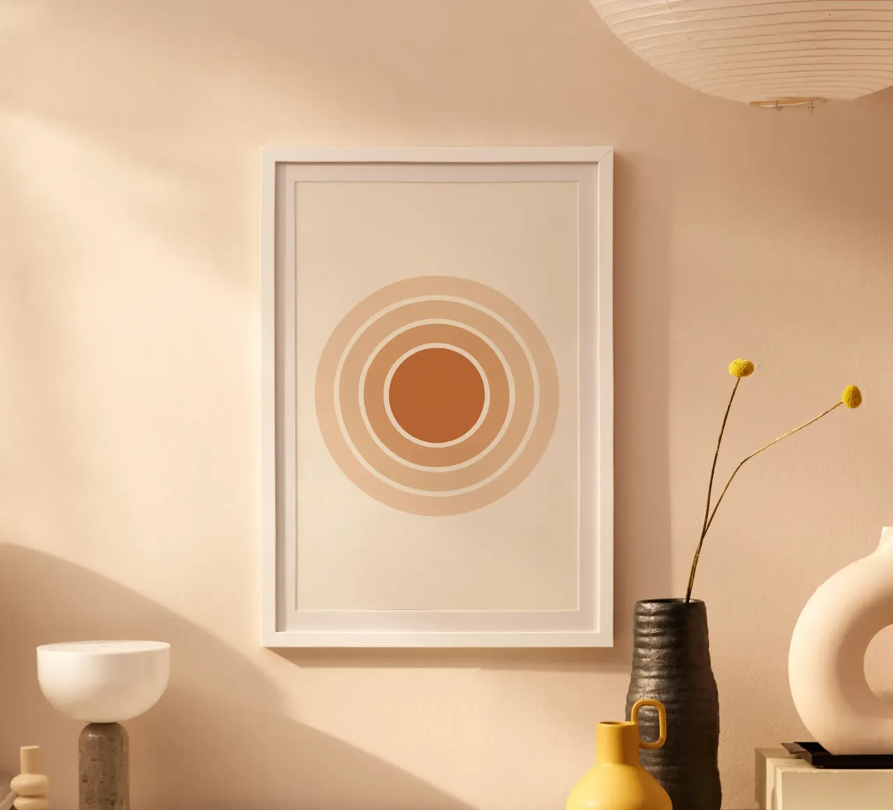 Ripple Rings poster con telaio in plastica da LisaArtes