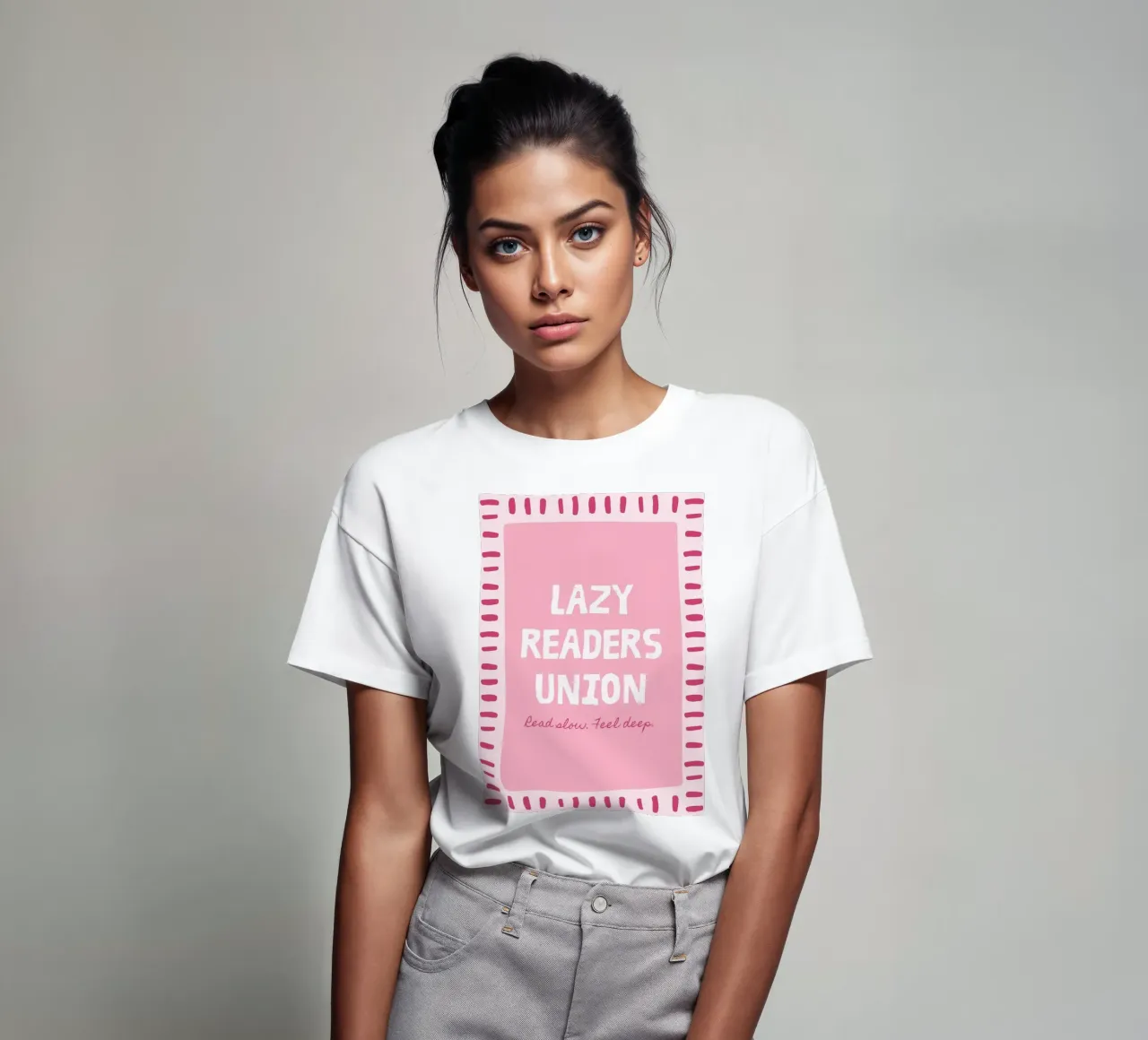 Lazy Readers Union Read Slow Feel Deep t-shirt by vintagepod