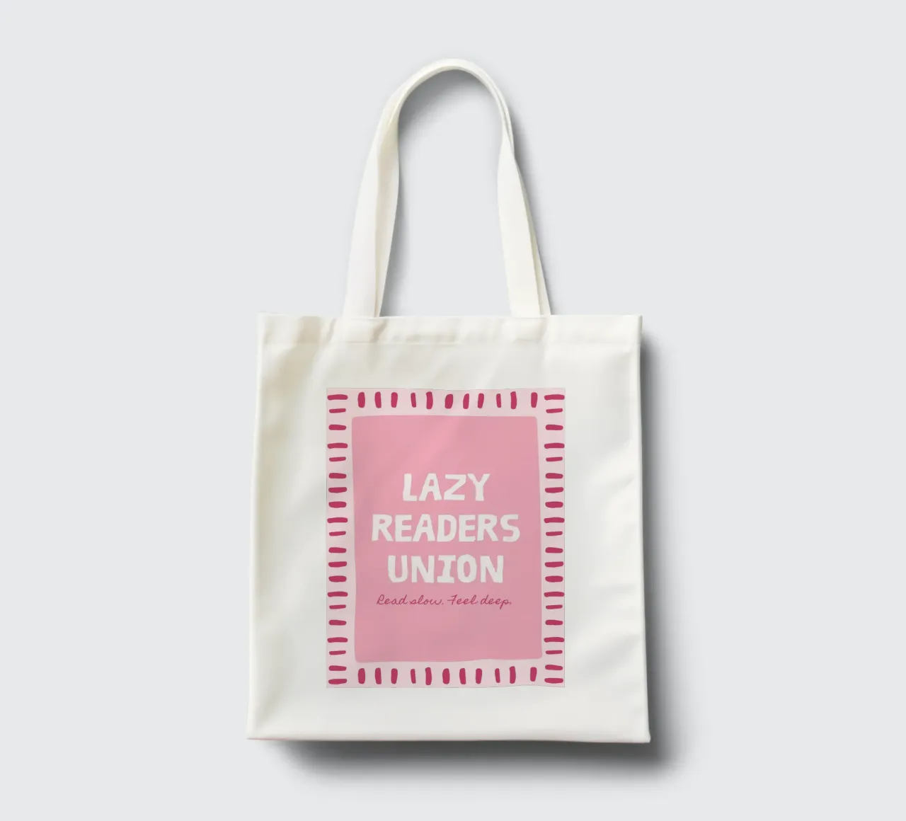 Lazy Readers Union Read Slow Feel Deep tote bag by vintagepod
