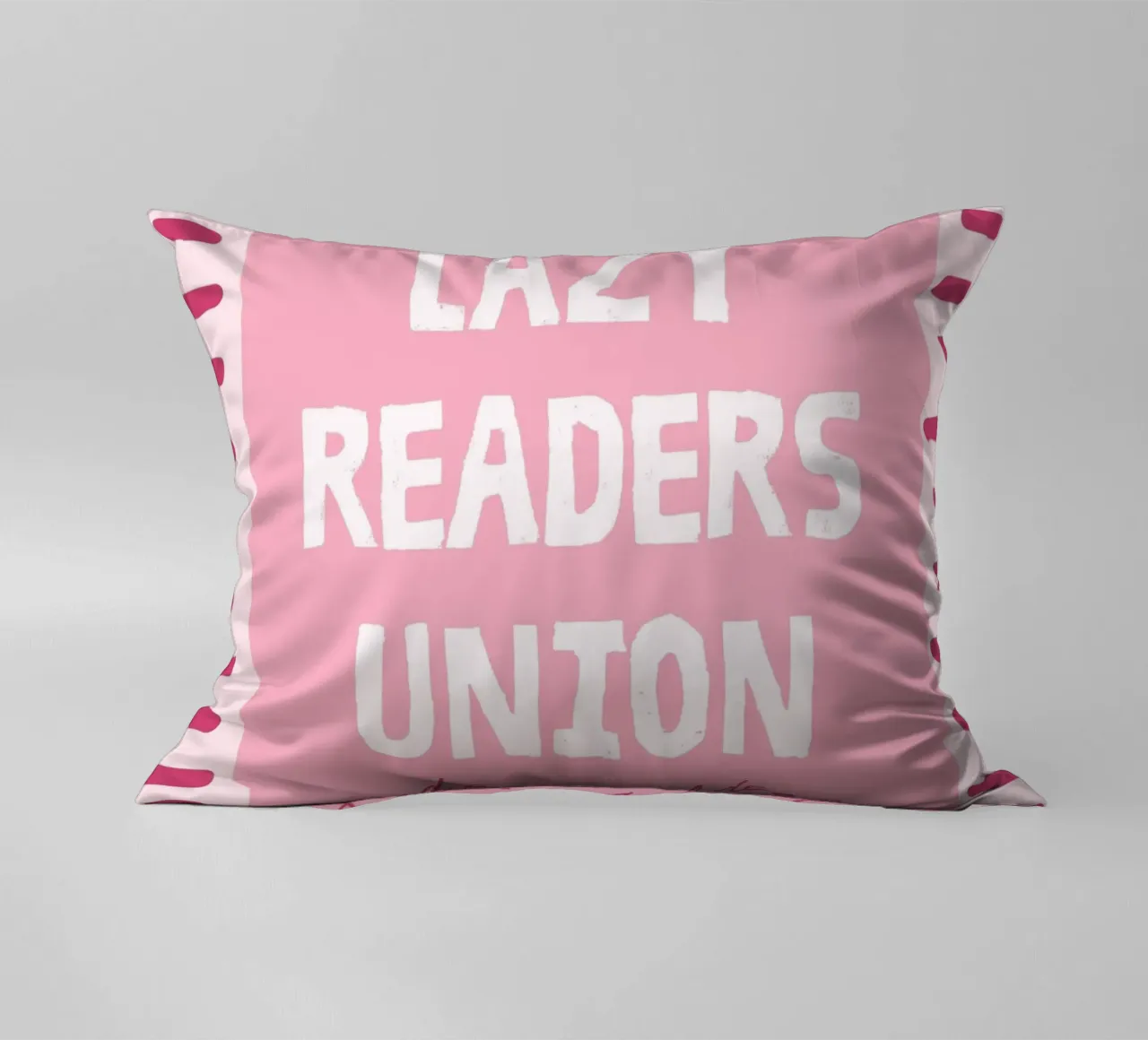Lazy Readers Union Read Slow Feel Deep decorative cushion by vintagepod