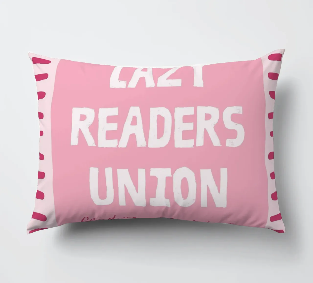 Lazy Readers Union Read Slow Feel Deep decorative cushion by vintagepod