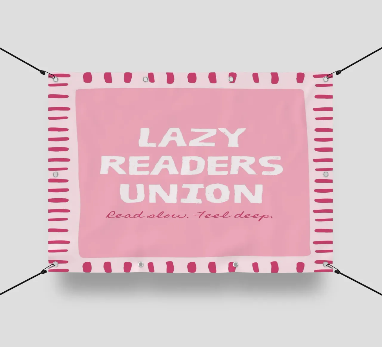 Lazy Readers Union Read Slow Feel Deep pvc cover by vintagepod