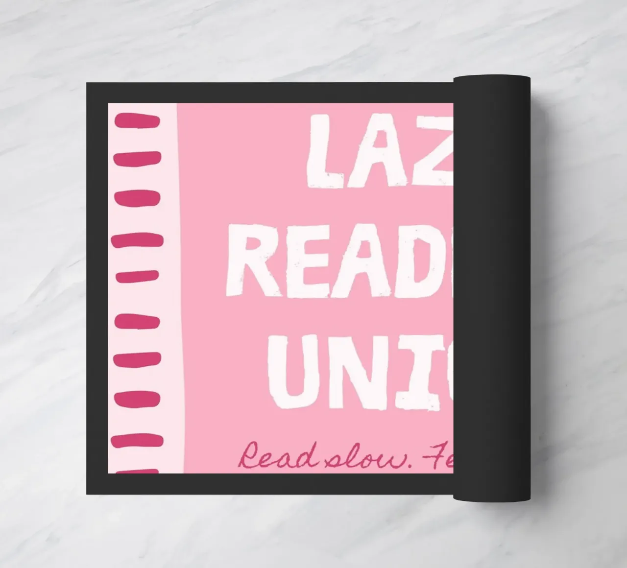 Lazy Readers Union Read Slow Feel Deep doormat by vintagepod