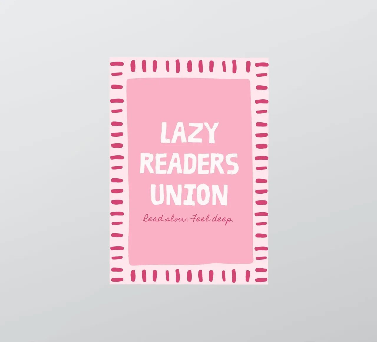 Lazy Readers Union Read Slow Feel Deep sticker by vintagepod