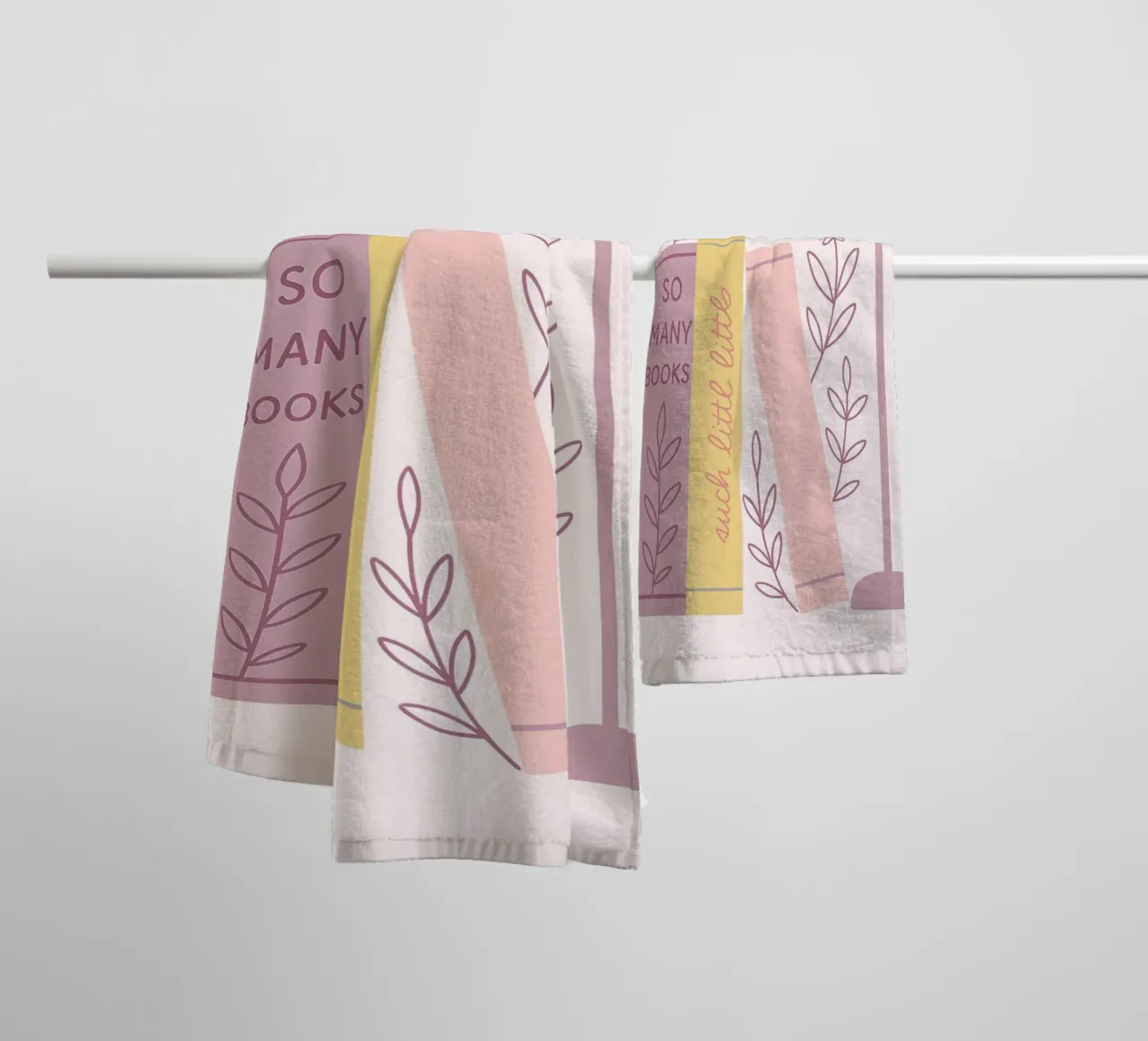 So Many Books Such Little Time Poster towel by vintagepod