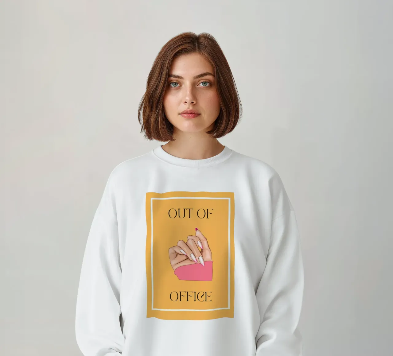 Out of Office | Digital Art | Print | Fun | Contemporary felpa da PrintCessStudio