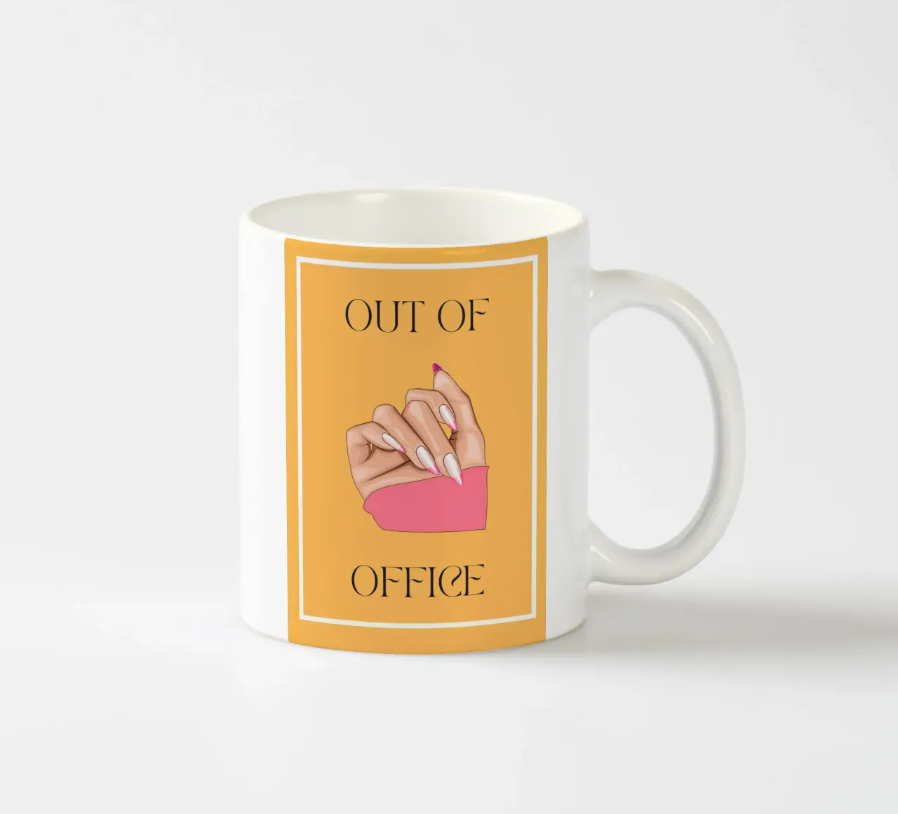 Out of Office | Digital Art | Print | Fun | Contemporary tazza in ceramica da PrintCessStudio