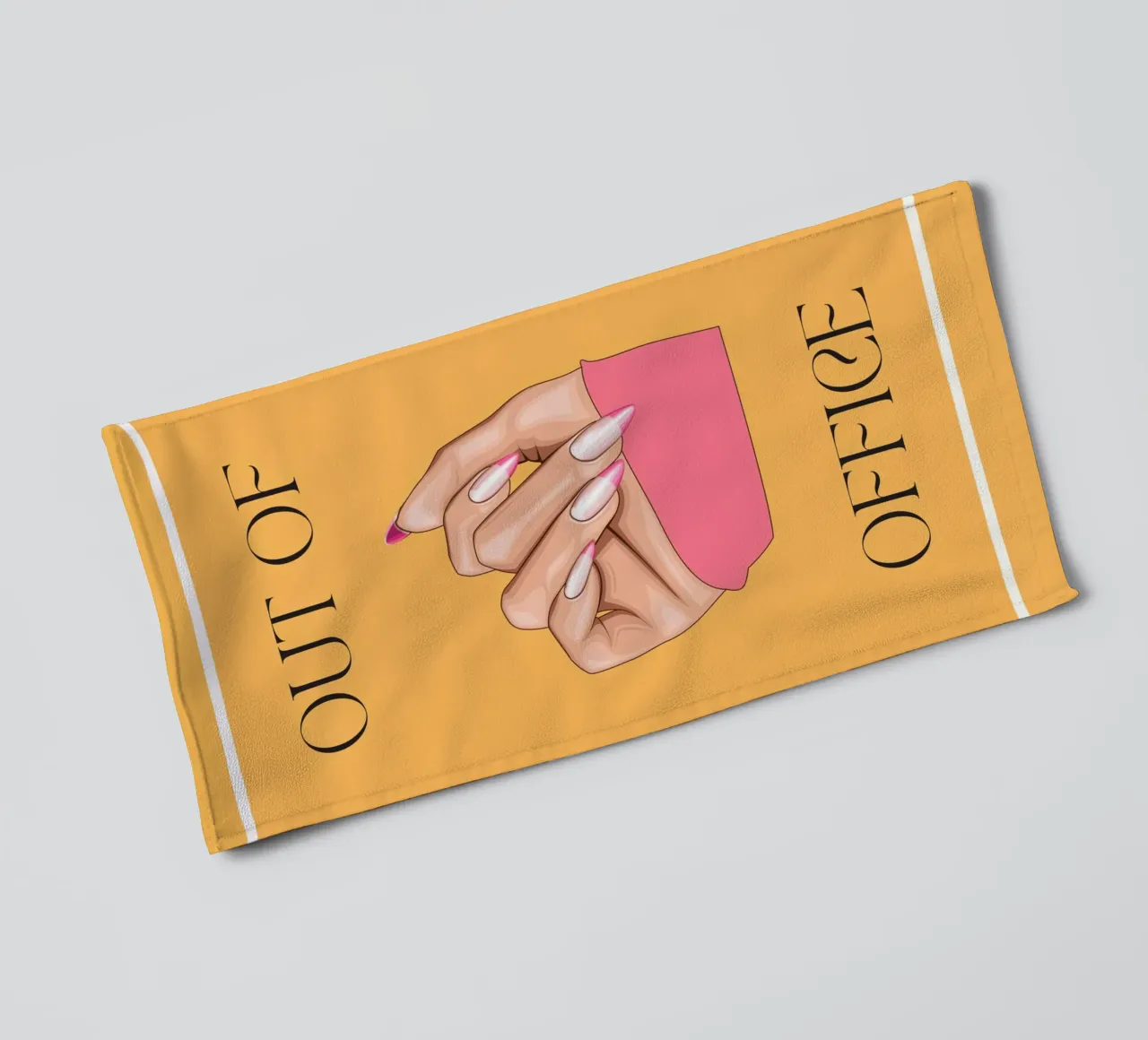 Out of Office | Digital Art | Print | Fun | Contemporary asciugamano da bagno da PrintCessStudio