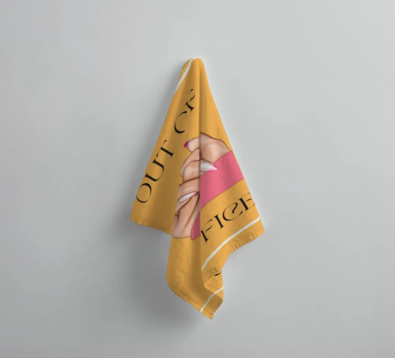 Out of Office | Digital Art | Print | Fun | Contemporary asciugamano da bagno da PrintCessStudio