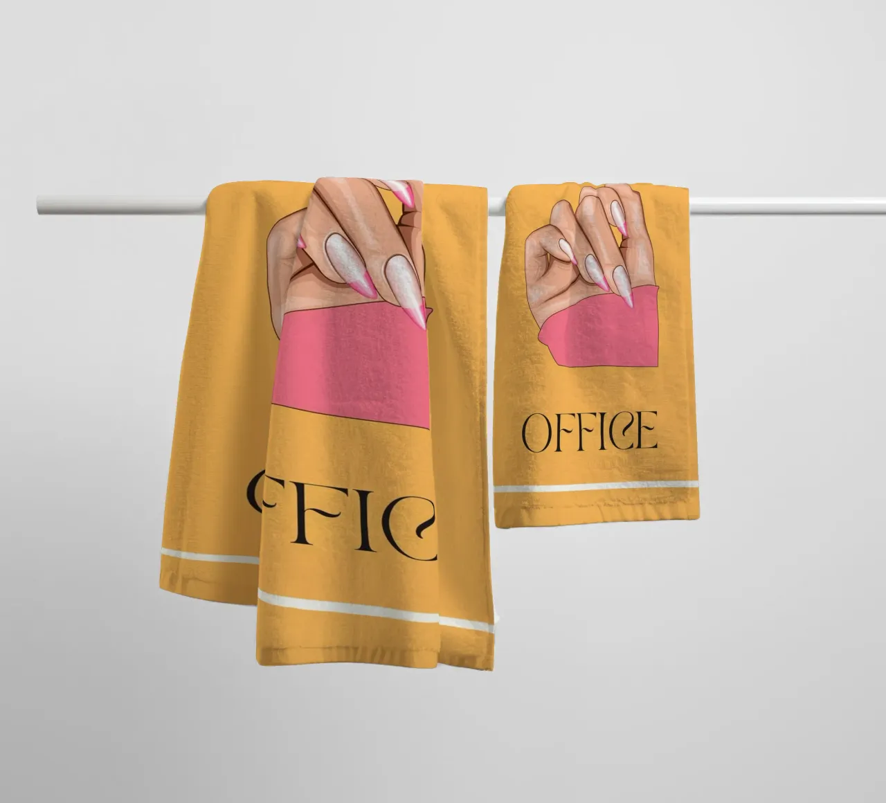Out of Office | Digital Art | Print | Fun | Contemporary asciugamano da bagno da PrintCessStudio
