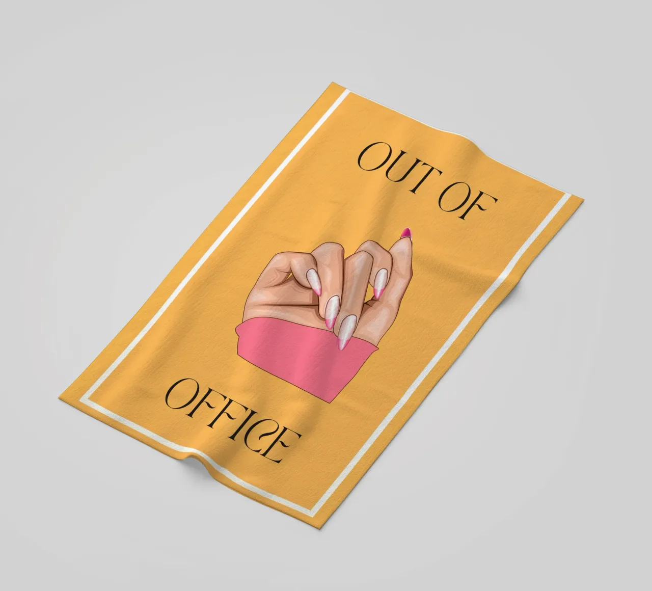 Out of Office | Digital Art | Print | Fun | Contemporary telo mare da PrintCessStudio