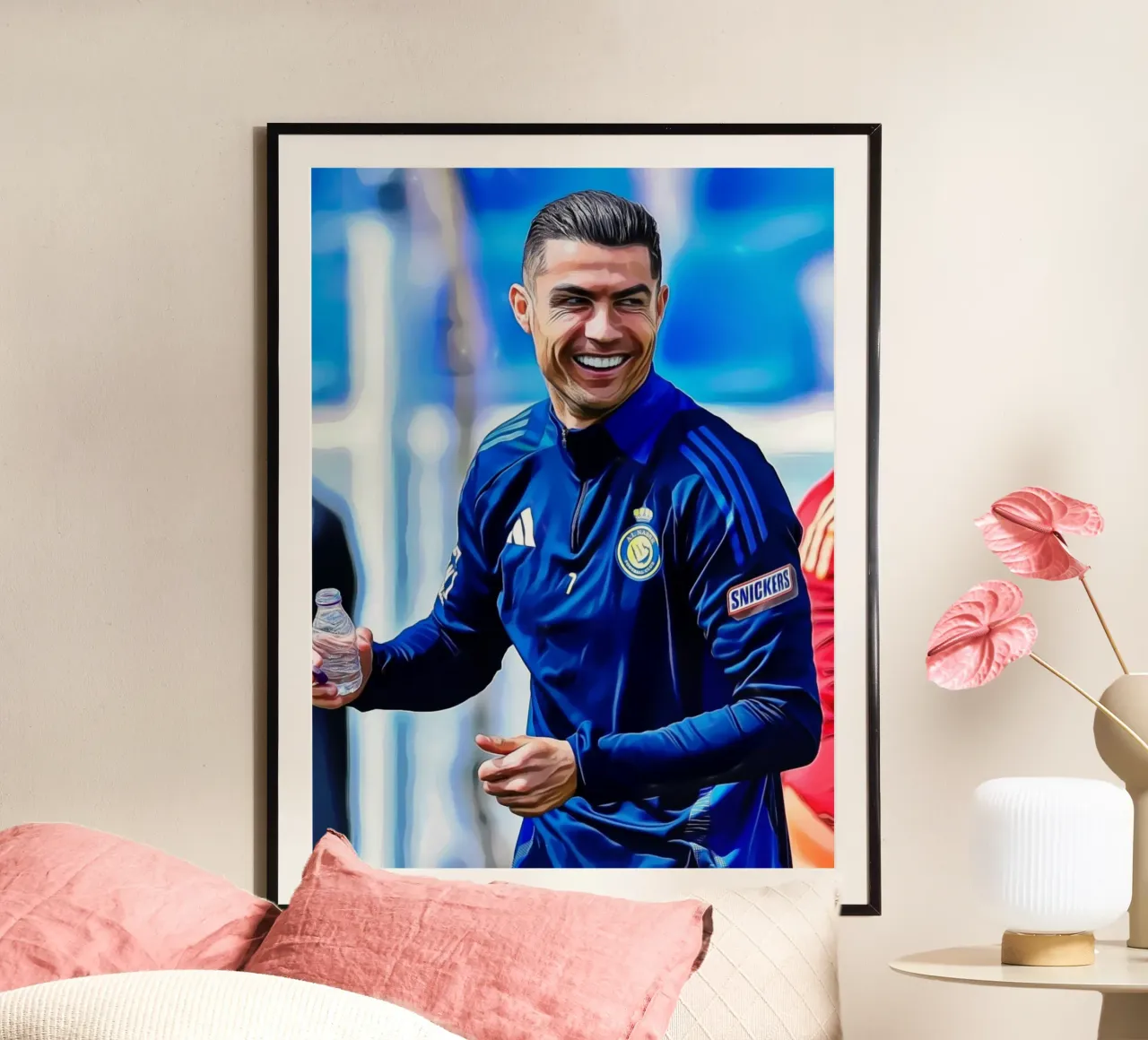 La grandezza inizia qui poster con telaio in plastica da ArdanART