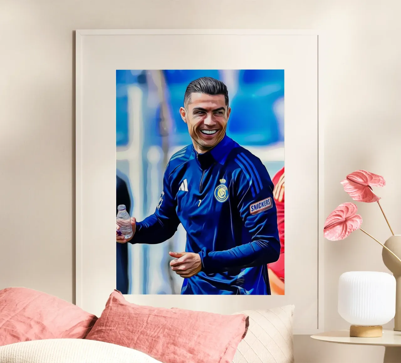 La grandezza inizia qui poster con telaio in plastica da ArdanART