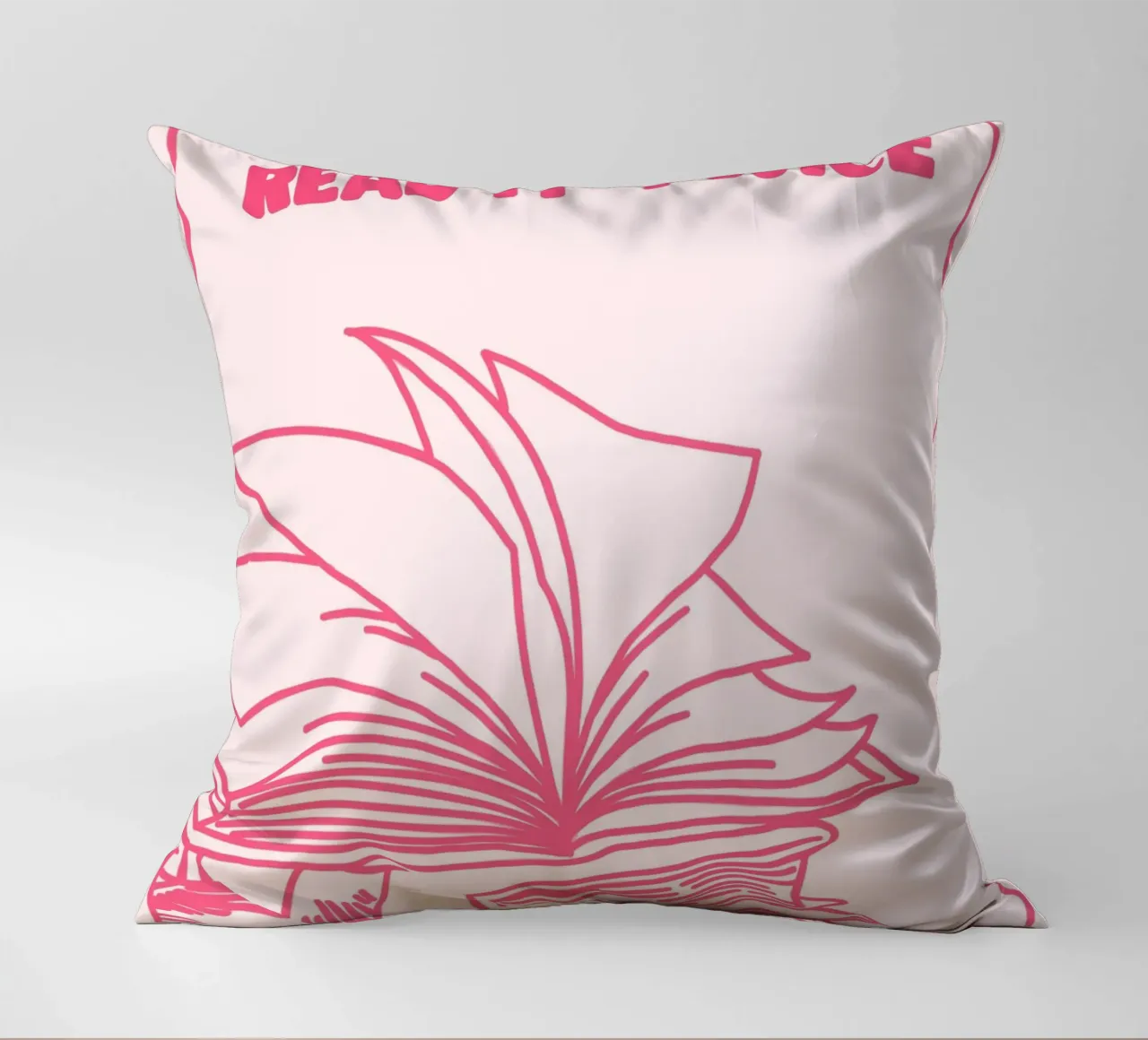 If It's Nice Read It Twice Book Print decorative cushion by vintagepod