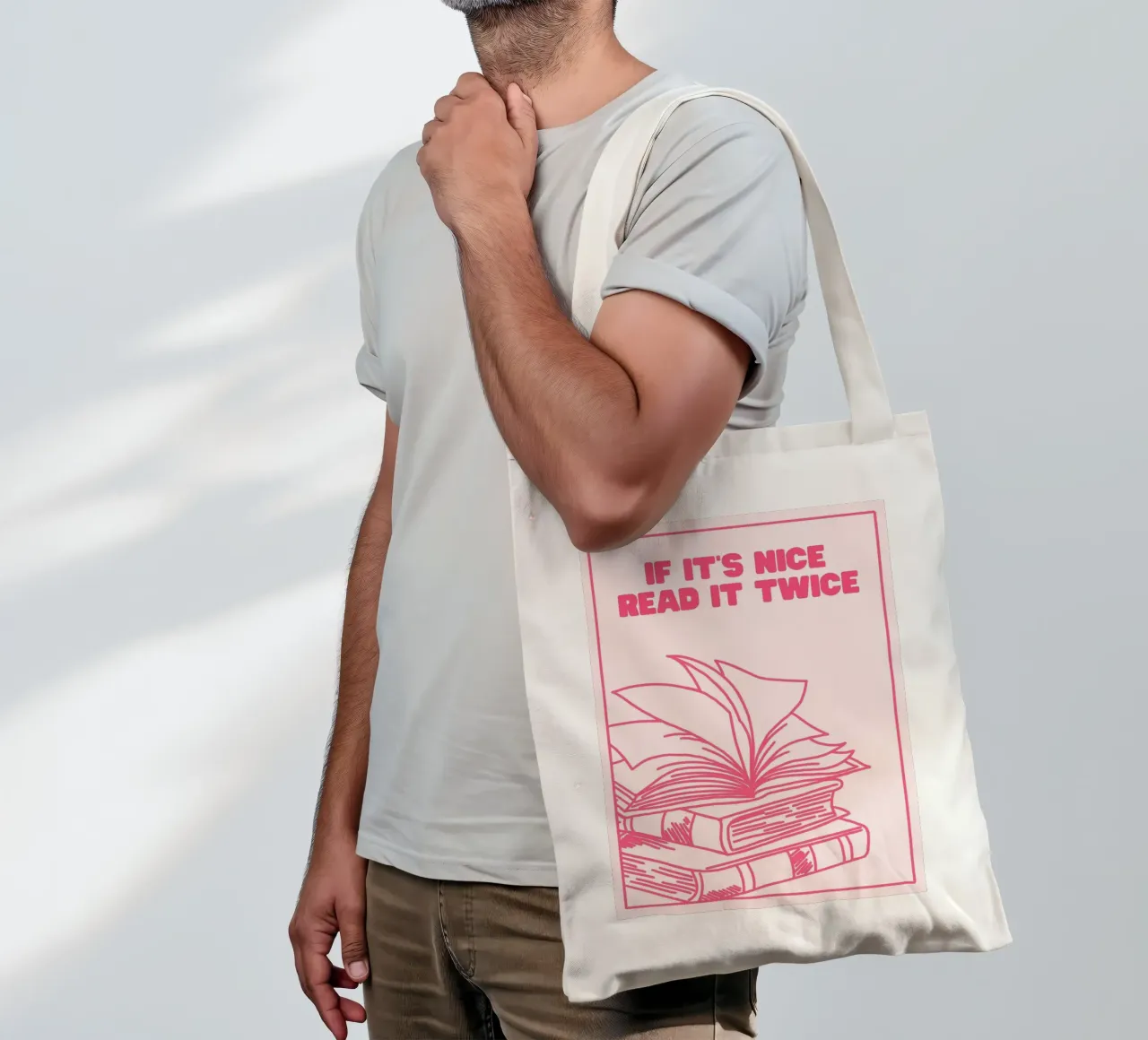 If It's Nice Read It Twice Book Print tote bag by vintagepod