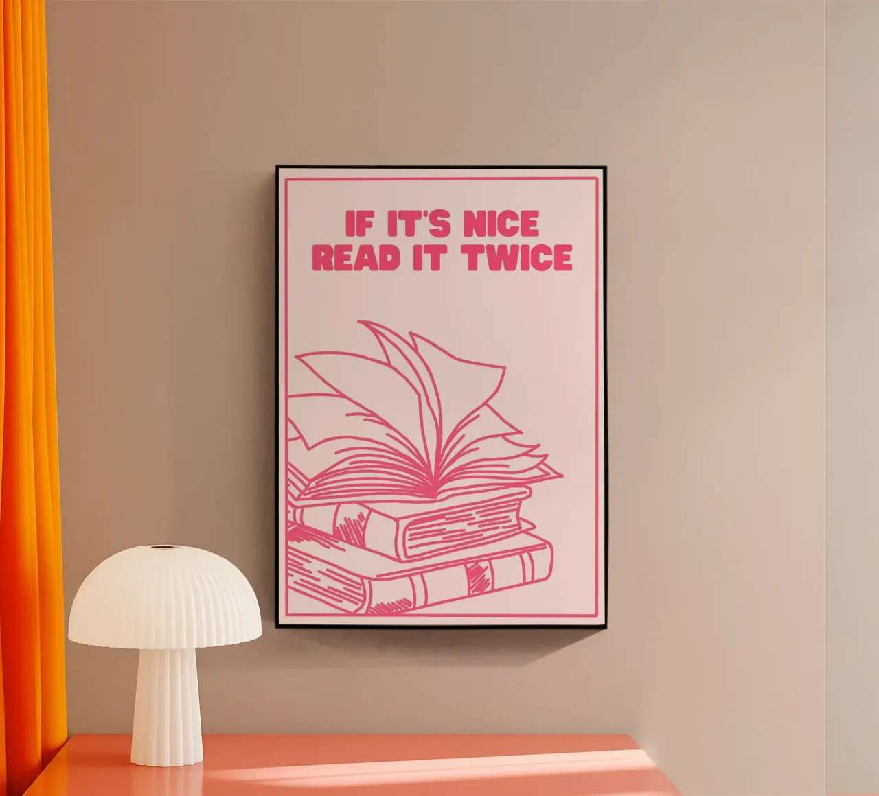 If It's Nice Read It Twice Book Print acrylic glass by vintagepod