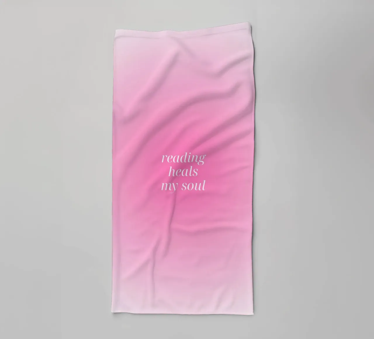 La lecture guérit mon âme Poster Aura rose serviette de bain de vintagepod