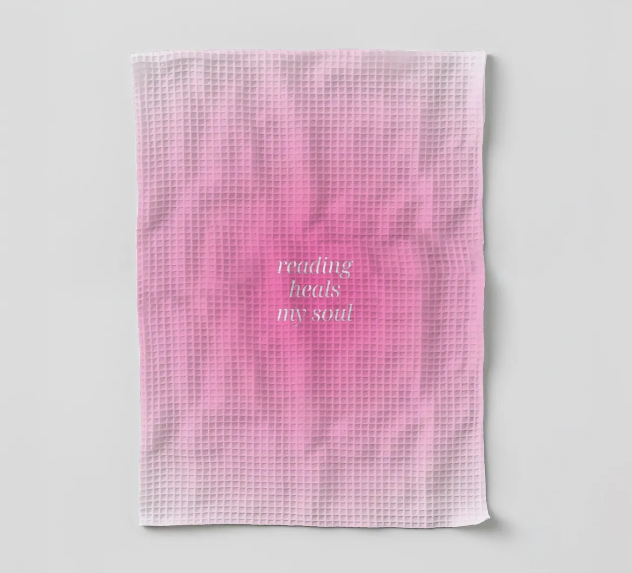 La lecture guérit mon âme Poster Aura rose torchon de vintagepod