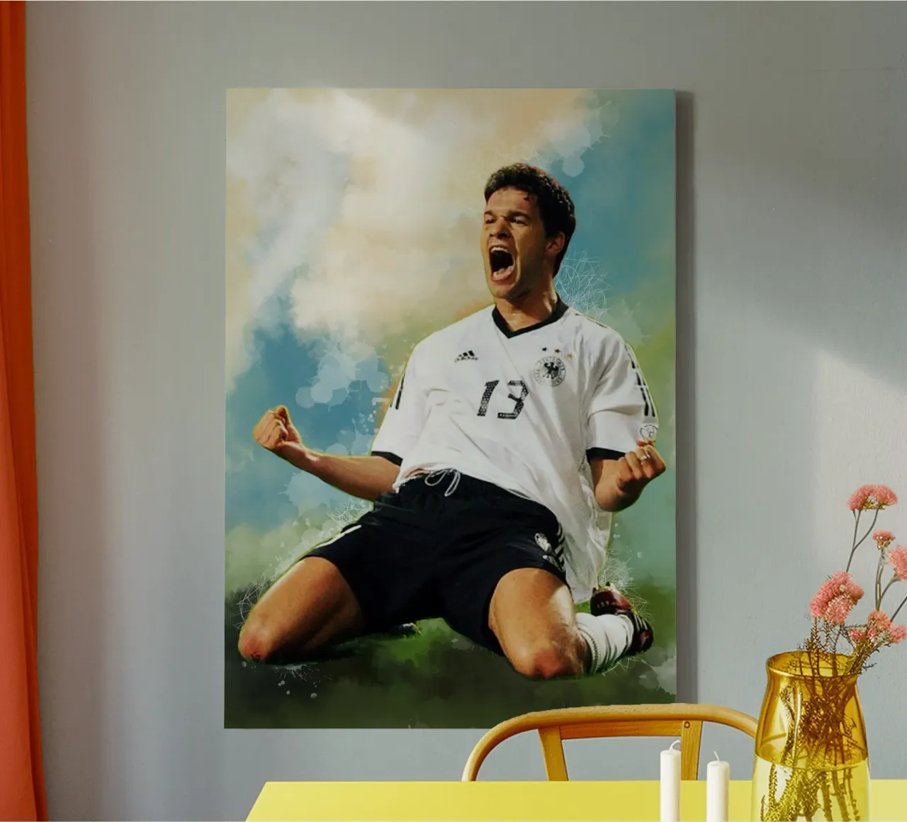 Michael Ballack the legend canvas with Floater frame by Lembayung art