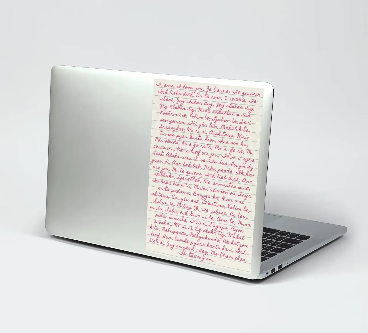 I Love You' in Many Languages Script Print (Je t'aime dans de nombreuses langues) autocollant de vintagepod