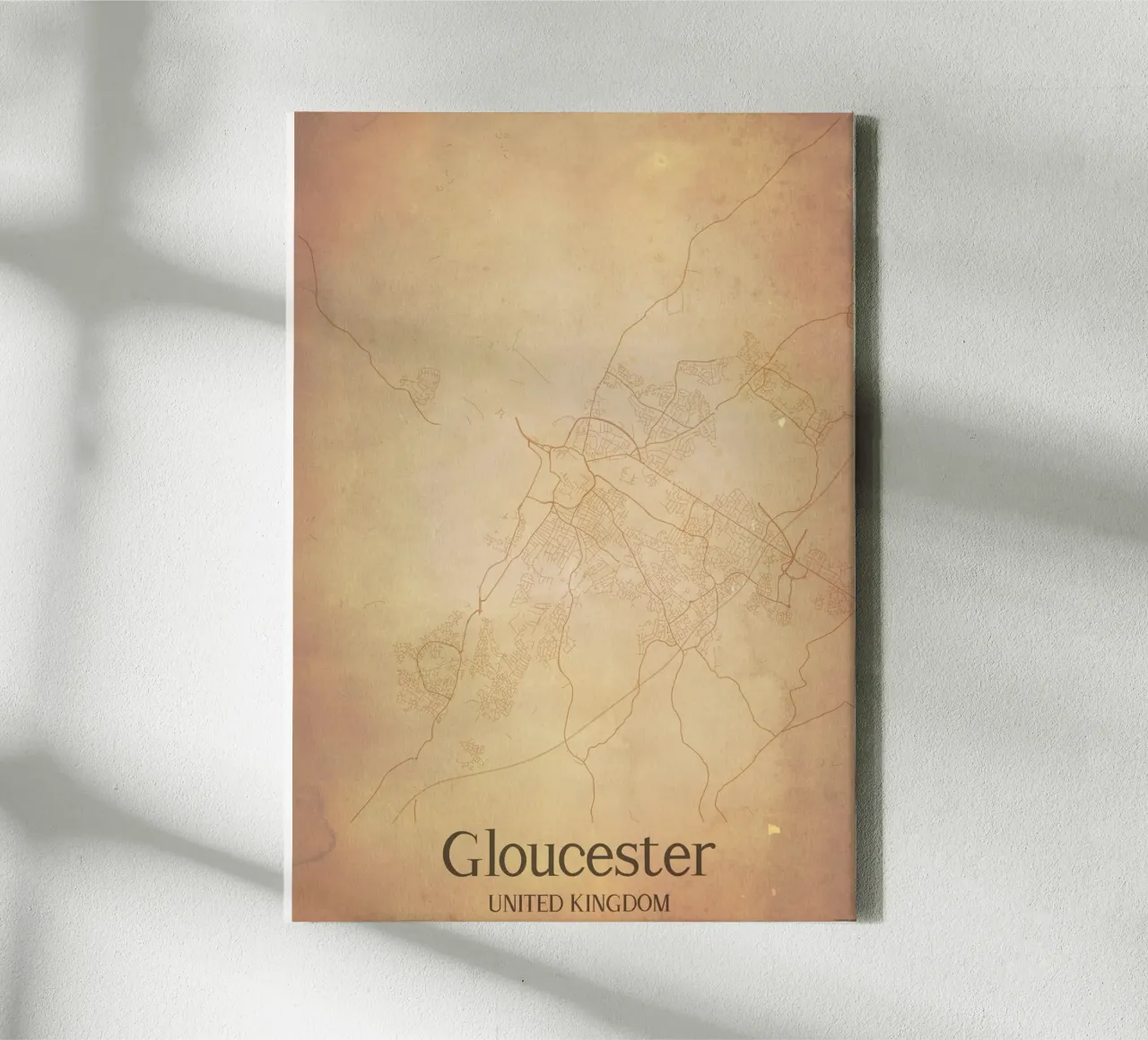 Gloucester UNITED KINGDOM tela con Cornice a cassetta da WorldPrint