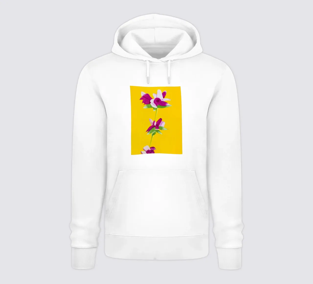Alex Katz Azalee su giallo felpa con cappuccio da Marcobarshop