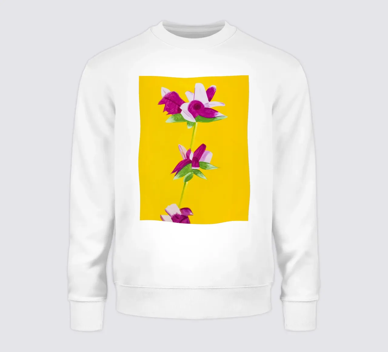 Alex Katz Azalee su giallo felpa da Marcobarshop